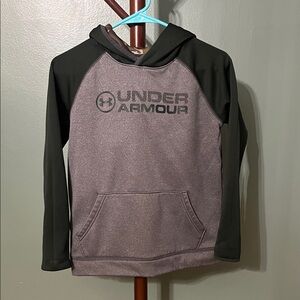 Under Armour Kids' Charcoal and Black Hoodie